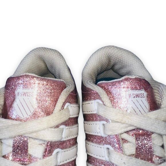 K-Swiss Classic Glitter Pink / White 53643-601 Youth 12 - Picture 11 of 11